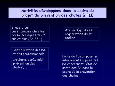 PPT Les chutes des personnes âgées du diagnostic communautaire local