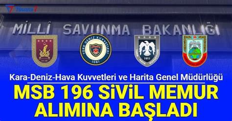 Harita Genel Müdürlüğü Kara Deniz ve Hava Kuvvetlerine 196 memur