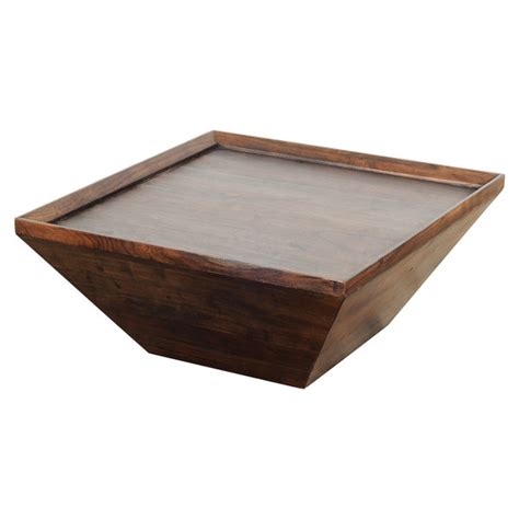 Loon Peak Table basse Geana table basse carrée en bois table de