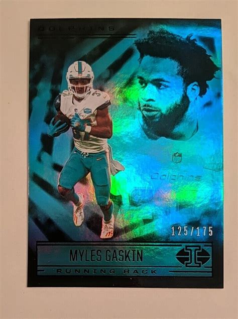 2021 Panini Illusions 56 MYLES GASKIN Rookie RC Teal Parallel 175