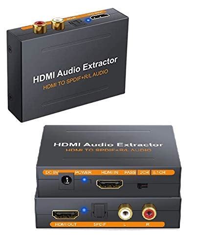 Atdaraz K Hdmi Audio Extractor Hdmi To Hdmi And Optical Toslink Spdif