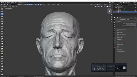 Blender Sculpting A Head Timelapse YouTube