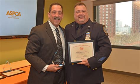 Aspca Honors Nypd Officers And Assistant District Attorney At Third