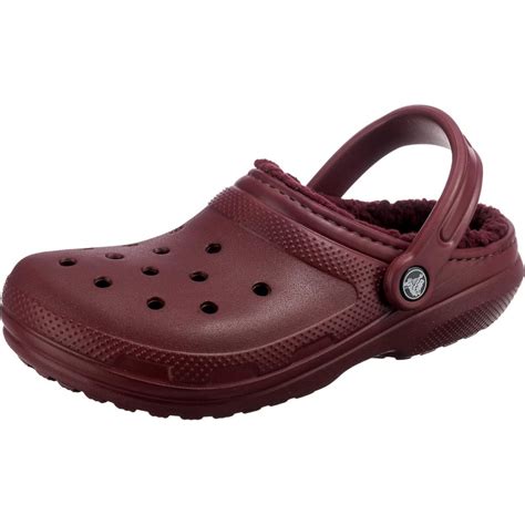 Crocs Unisex Adult Classic Lined Clog Garnet Zappos Deals