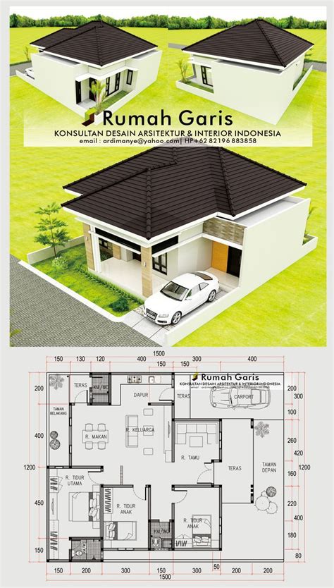 Desain Rumah Minimalis Tipe Lahan Kapling X Biaya Bangun Jt