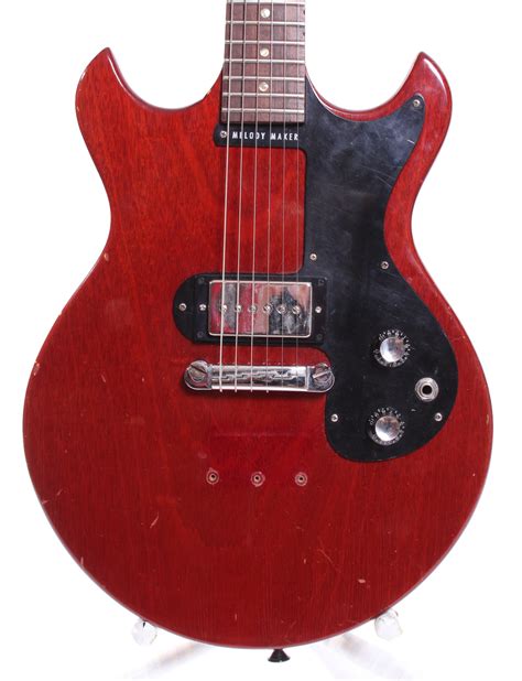 Gibson Melody Maker 1965 Cherry Red Guitar For Sale Yeahman S Guitars