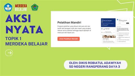 Contoh Jawaban Aksi Nyata Topik Kurikulum Merdeka Platform Merdeka