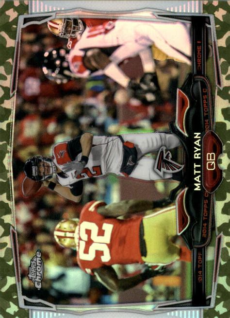 Topps Chrome Mini Camo Refractors Football Card Mike Glennon