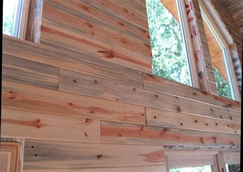 Blue Stain Pine Paneling Rustic Wood Pinterest