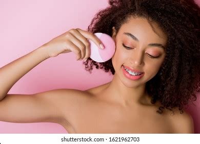 Naked African American Woman Closed Eyes Stock Photo Shutterstock