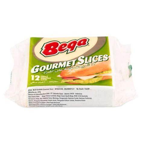 Jual Bega Gourmet Sllices 200gr Keju Olahan Iris Gormet 12 Lembar