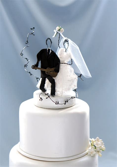 Music Wedding Cake Top Guitar Wedding Cake Topper Unique Etsy