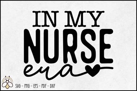 In My Nurse Era Svg Design Graphic By Beecraftr · Creative Fabrica