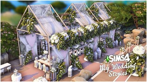 WEDDING VENUE Sims 4 My Wedding Stories No CC Sims 4 Speed Build