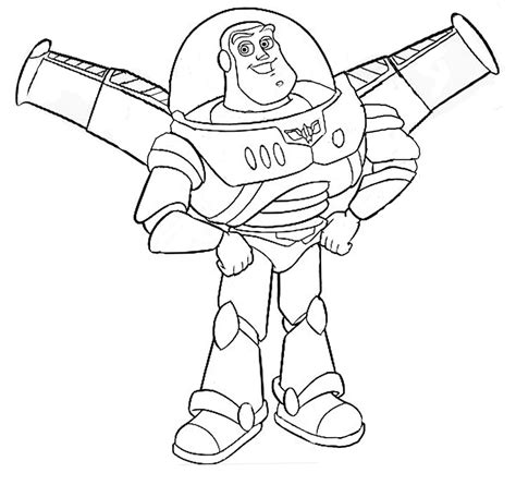 Páginas para colorir Buzz Lightyear asas Páginas para colorir