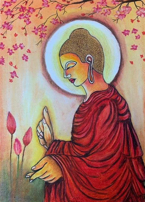 Buy Buddha - Nirvana Handmade Painting by DIVYA SINGLA. Code:ART_8561 ...