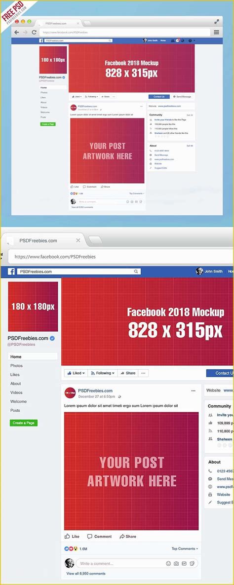 Facebook Ad Template Free Of 2018 Mockup Template Psd Heritagechristiancollege