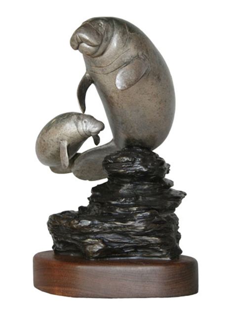 Simon Morris Bronze Sculpture By Simon Morris Crossroads Manatees Page