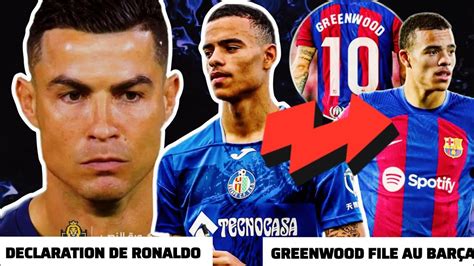 Ronaldo Fait Une D Claration Choquante Greenwood Au Bar A Pour M