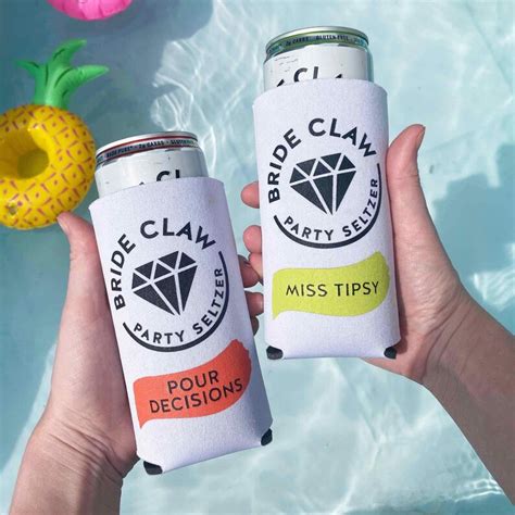 Bride Claw Bachelorette Party Skinny Can Coolers White Claw Etsy