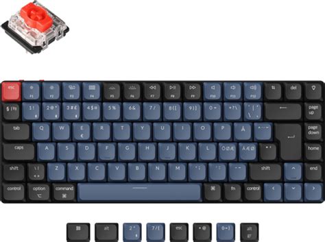 Keychron K Pro QMK VIA RGB Aluminium Hot Swap Gateron Low Profile Red Switch Inet Se