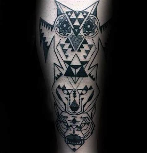 90 Geometric Wolf Tattoo Designs For Men Manly Ink Ideas Tattoo