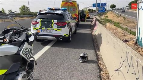 Trágico accidente en la M 40 motociclista fallece al caerse a gran