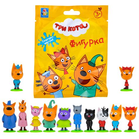 Игрушка-сюрприз в непрозрачном пакетике - Три кота - Фигурка на ...