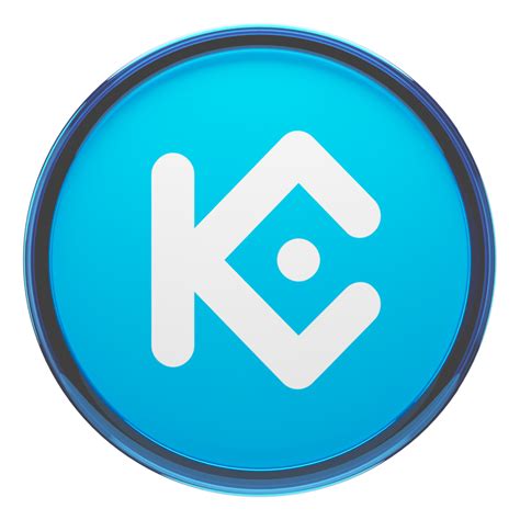 Kucoin Token Kcs Glass Crypto Coin D Illustration Png