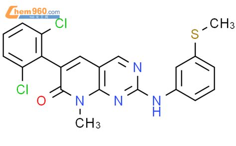 260415 63 26 26 二氯苯基 8 甲基 2 3 甲硫基苯基 氨基 吡啶并 23 D 嘧啶 78h 酮cas号