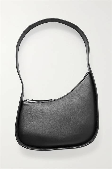 Black Half Moon leather shoulder bag | The Row | NET-A-PORTER | Leather ...