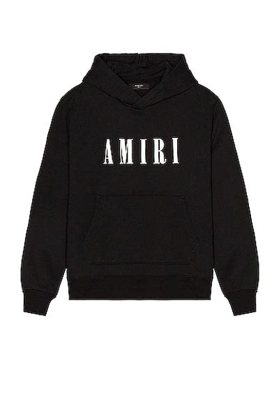 Amiri Black Core Logo Hoodie Modesens