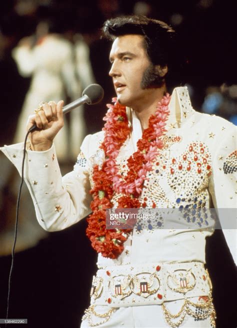 Elvis Presley during a live performance at Honolulu International ...