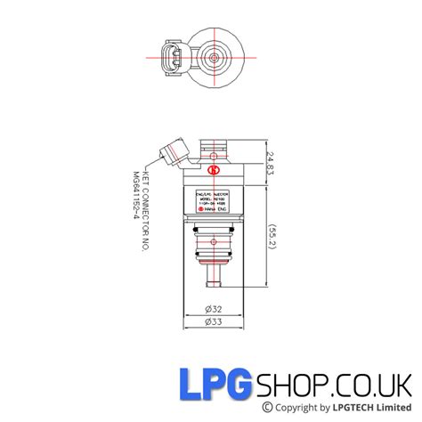 Hana H2100 Green 12v Injector Top Feed