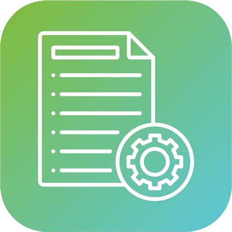 Estilo Del Icono De La Documentaci N Vector Premium