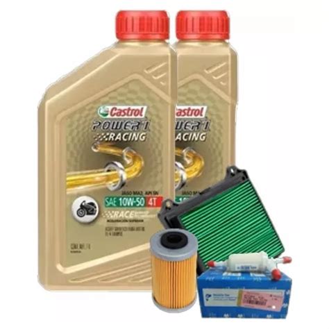 Kit Filtros Dominar 400 Aire Aceite Nafta Castrol 10w50 Cuotas Al