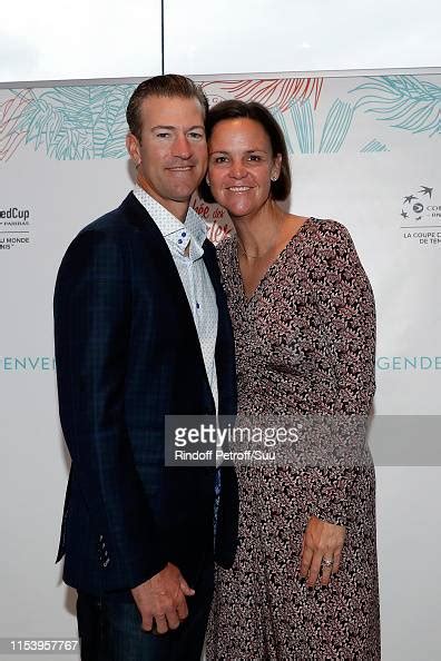 Lindsay Davenport and Jon Leach attend the "Legends Of Tennis" Dinner ...