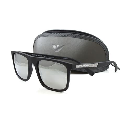 Emporio Armani // Men's EA4097 Polarized Sunglasses // Matte Black ...