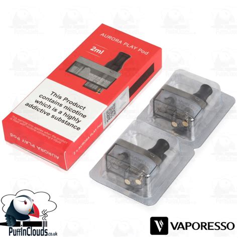 Vaporesso Aurora Play Replacement Pods Pack Puffin Clouds Ltd