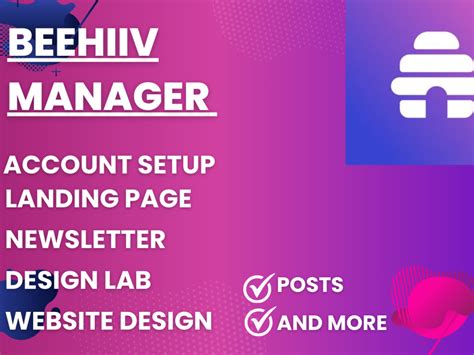 Beehiiv Account Setup Beehiiv Newsletter Template Beehiiv Landing