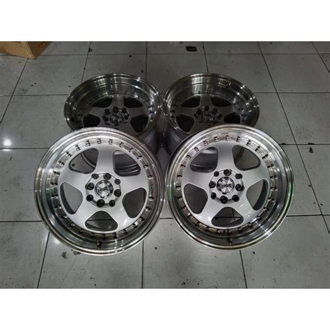 Jual Velg Celong Seken Hsr Burn Ring 16x8 9 Pcd 4x100 4x114 Et25 15