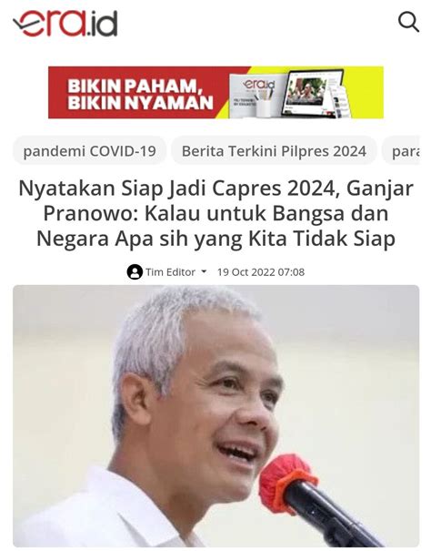 Mazzini On Twitter 18 Oktober 2022 Ganjar Pranowo Yang Telah Didukung