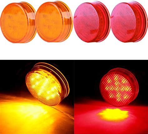 Amazon Lbrst X Round Red Light Side Marker Light Clearance