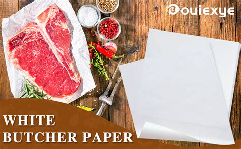 Bouiexye120 Pieces White Butcher Paper Precut Butcher Paper 12 x 11 ...