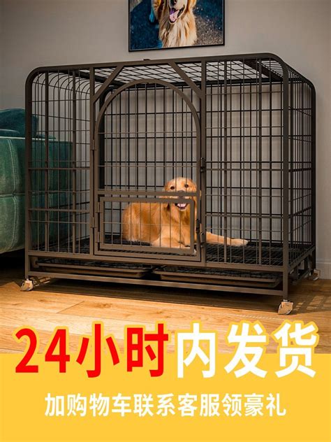 狗笼子中大型犬宠物狗狗室内带厕所分离围栏柯基拉布拉多金毛家用虎窝淘