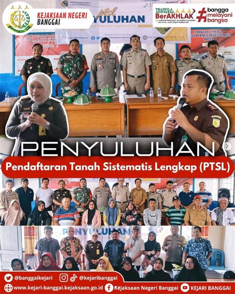 Penyuluhan Pendaftaran Tanah Sistematis Lengkap PTSL KEJAKSAAN