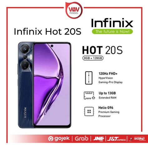 Jual Hp Infinix Hot 20S Ram 8GB 5GB Extended Internal 128GB Helio G96 6 78 120Hz FHD