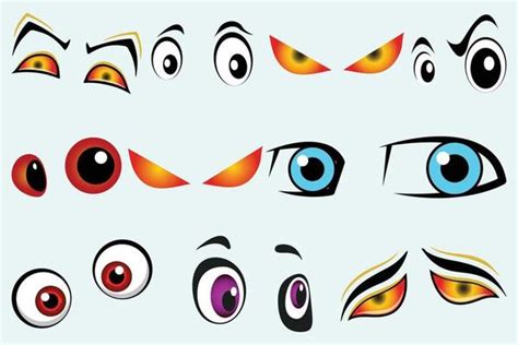 Horror Eyes Drawing Vector Art Icons And Graphics For Free Download