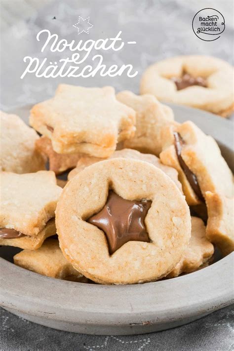 Gefüllte Nougat Plätzchen Backen macht glücklich