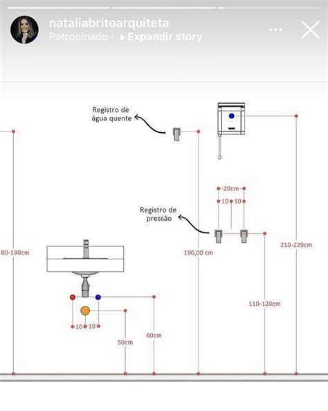 Diagrama De Instala O Hidr Ulica Do Banheiro